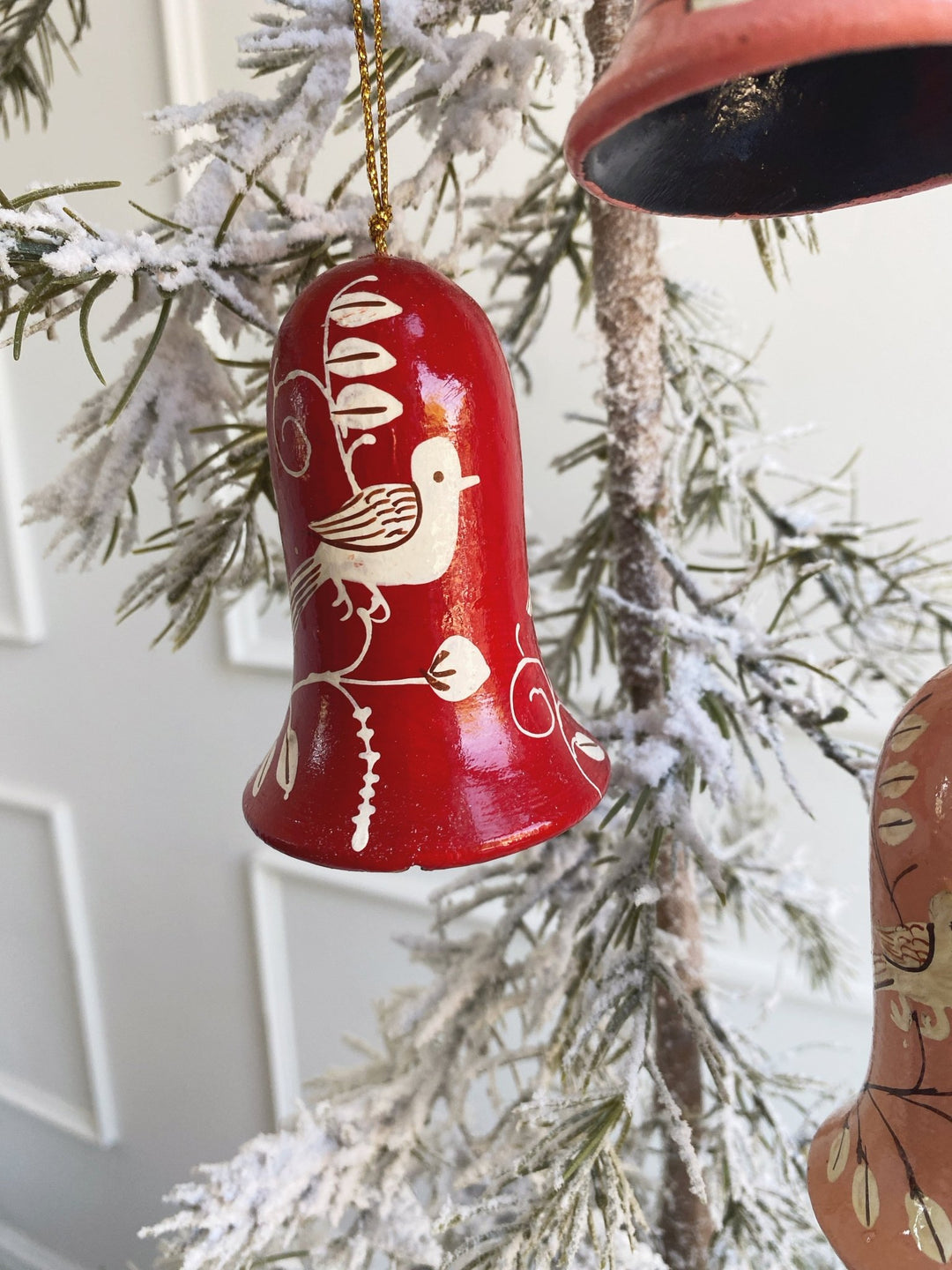 Hand Painted Bell Ornament - Spring Sweet