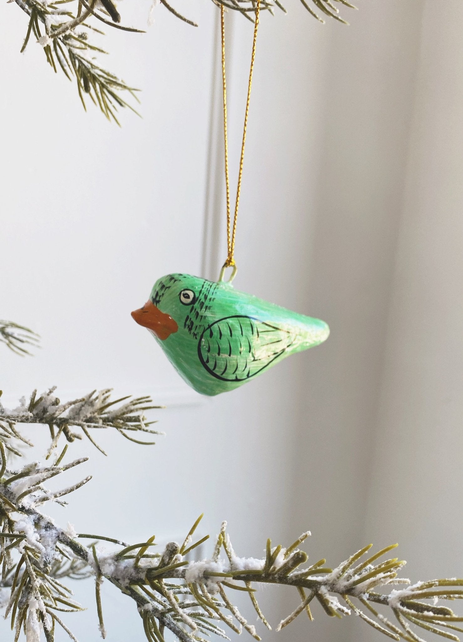 Hand Painted Bird Ornament - Spring Sweet