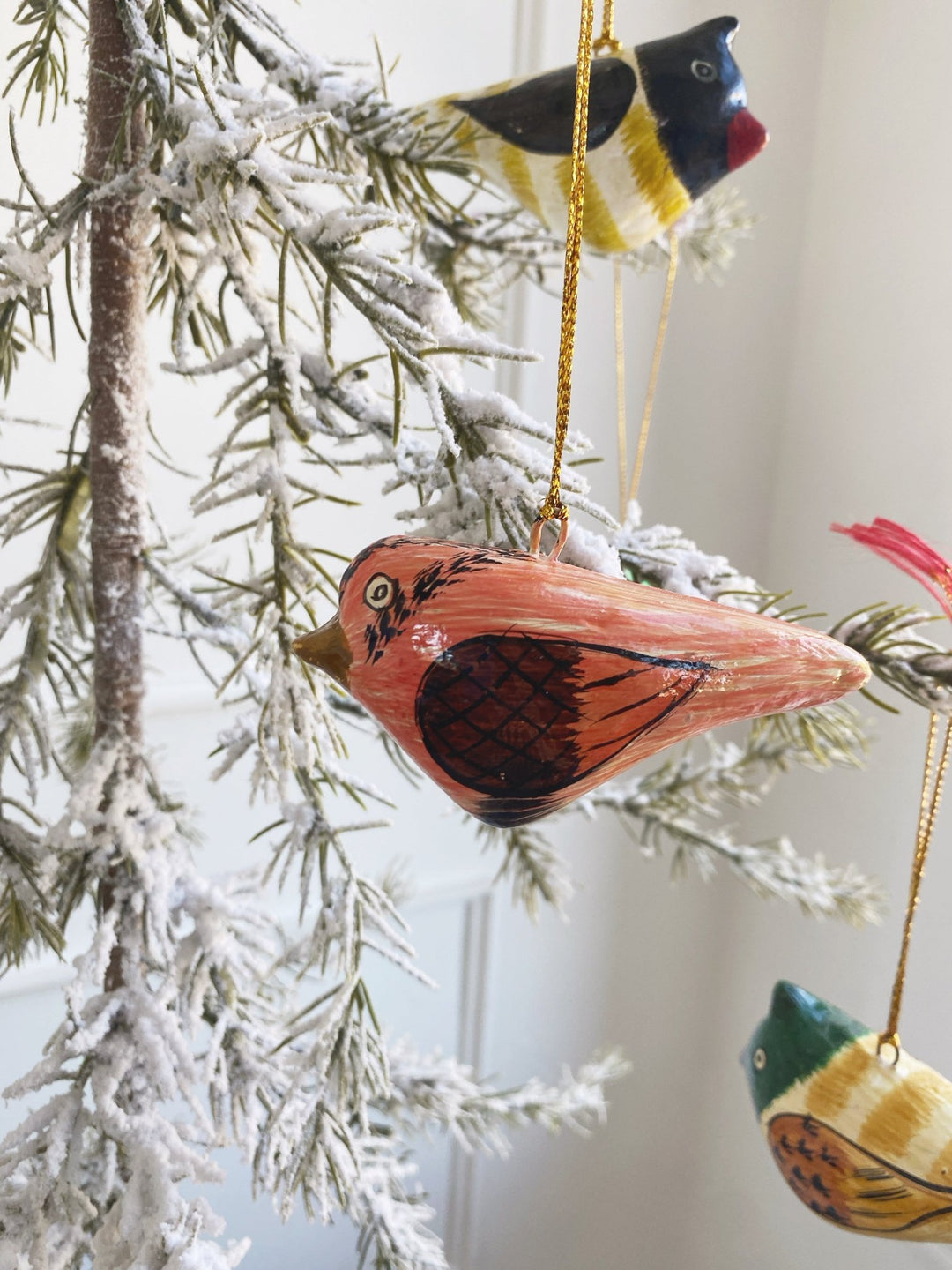 Hand Painted Bird Ornament - Spring Sweet