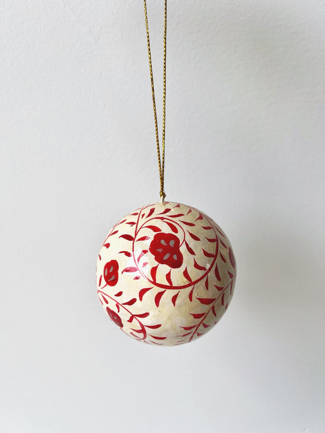 Handpainted Paper Mache Ornament - Spring Sweet