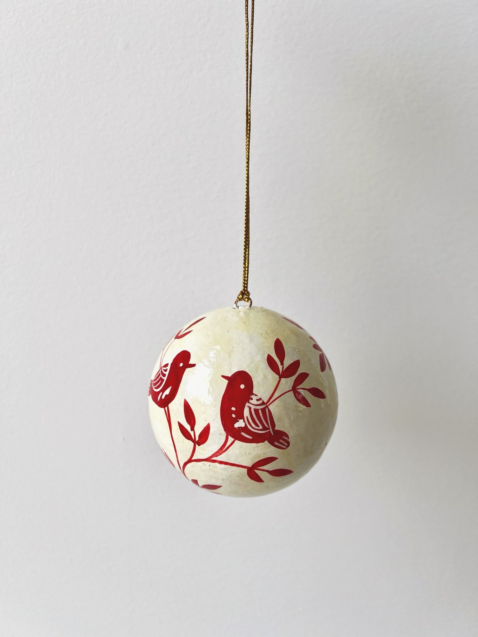 Handpainted Paper Mache Ornament - Spring Sweet