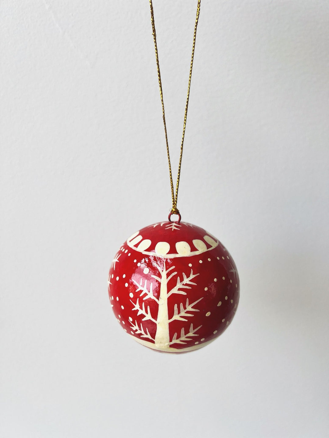 Handpainted Paper Mache Ornament - Spring Sweet