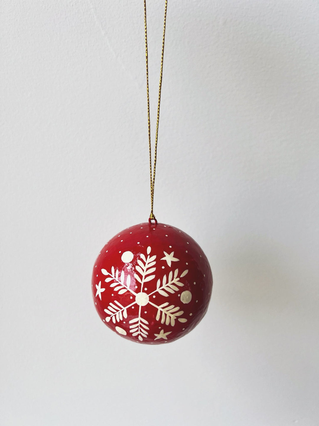 Handpainted Paper Mache Ornament - Spring Sweet