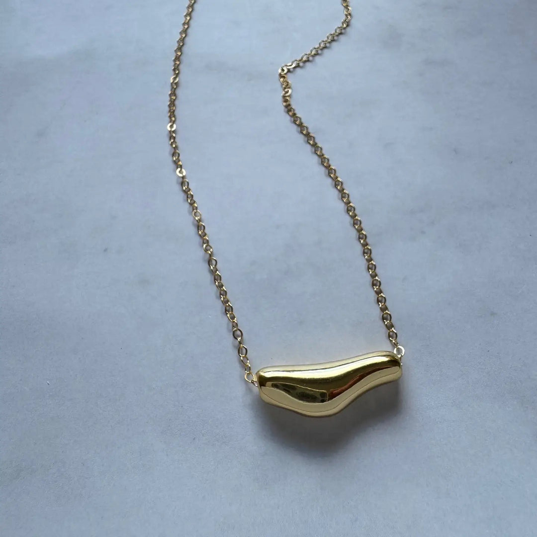 Hazel Gold Drip Necklace, Gold Filled - Spring Sweet
