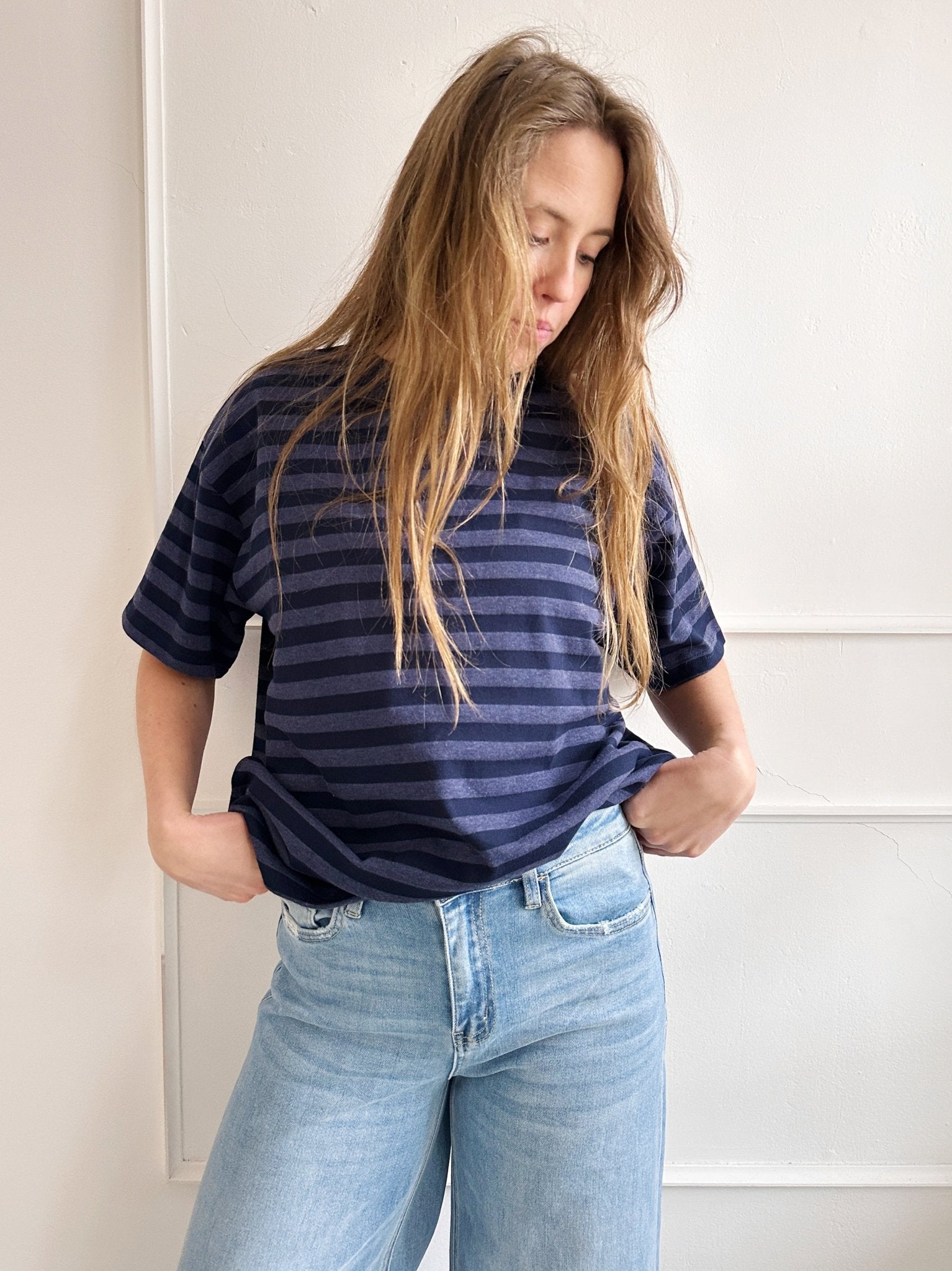 Heavyweight Striped Tee - Spring Sweet