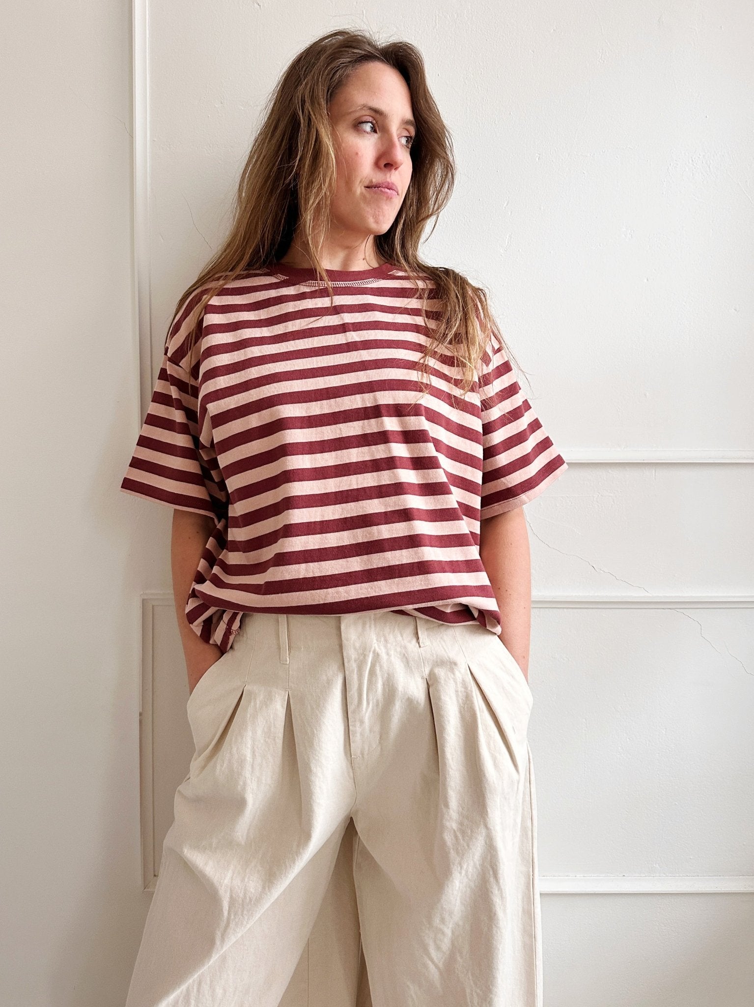 Heavyweight Striped Tee - Spring Sweet