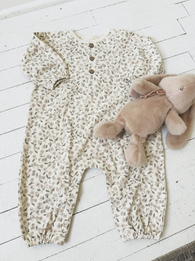 Henley Bubble Jumpsuit - Spring Sweet
