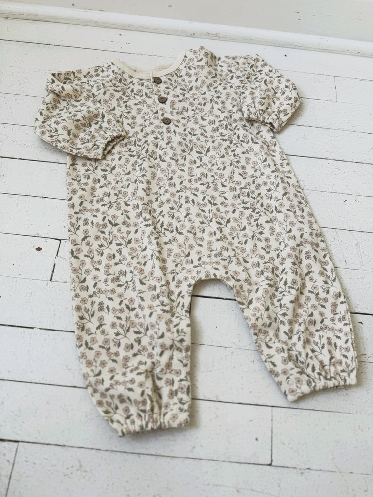 Henley Bubble Jumpsuit - Spring Sweet