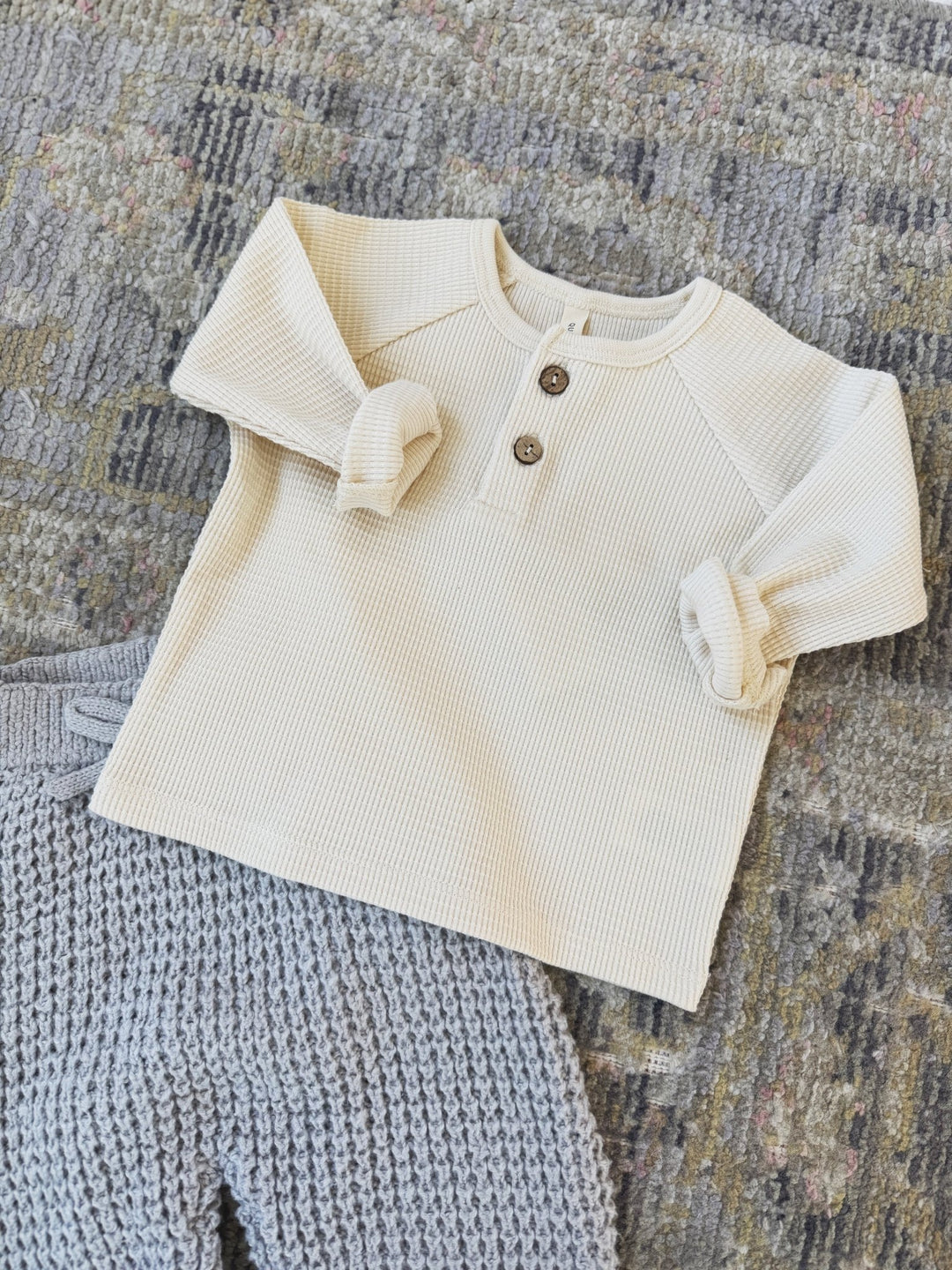 Henley Knit Top - Spring Sweet