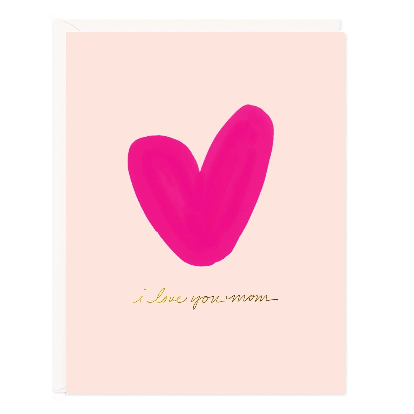 "i love you mom" Card - Spring Sweet