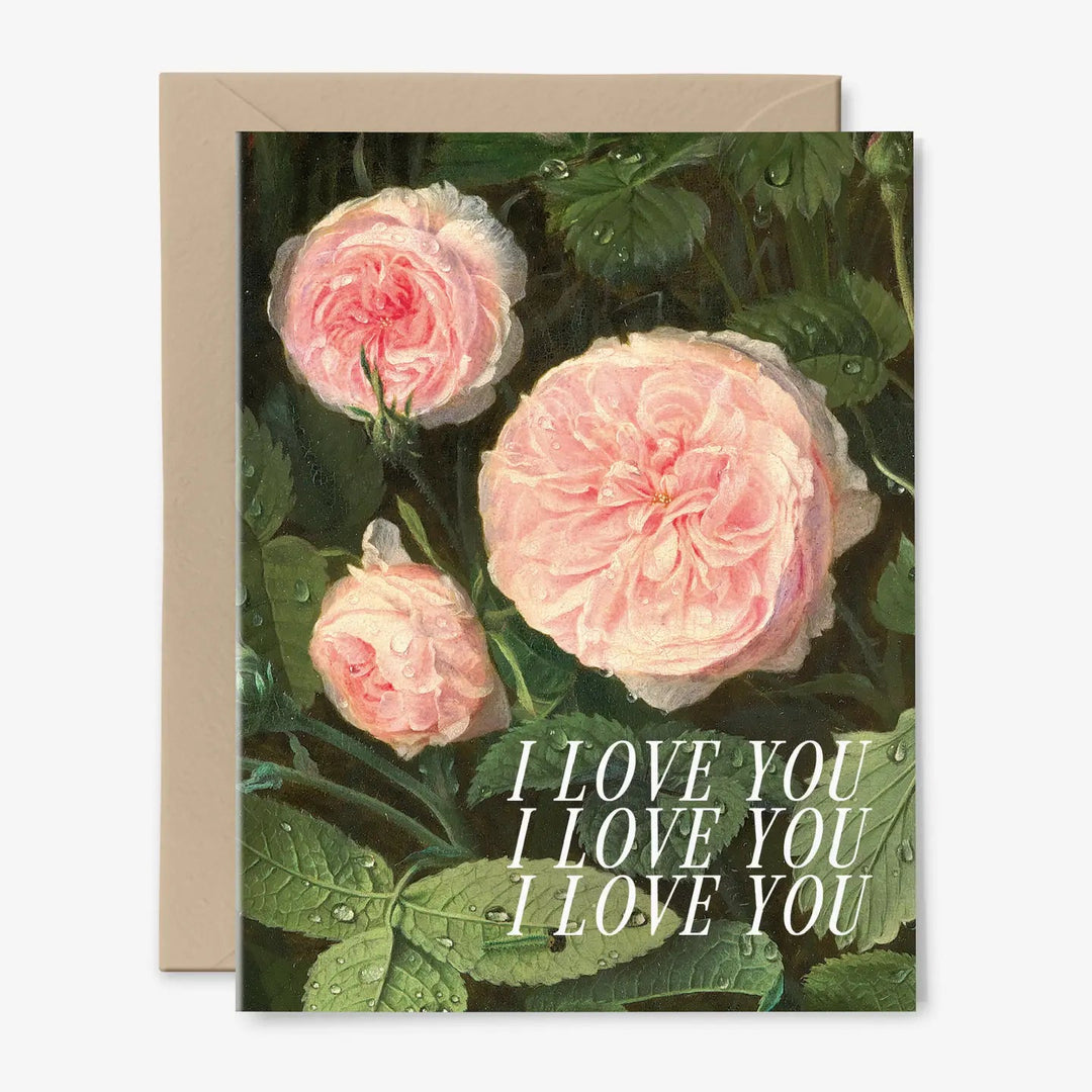 I Love You Roses Card - Spring Sweet