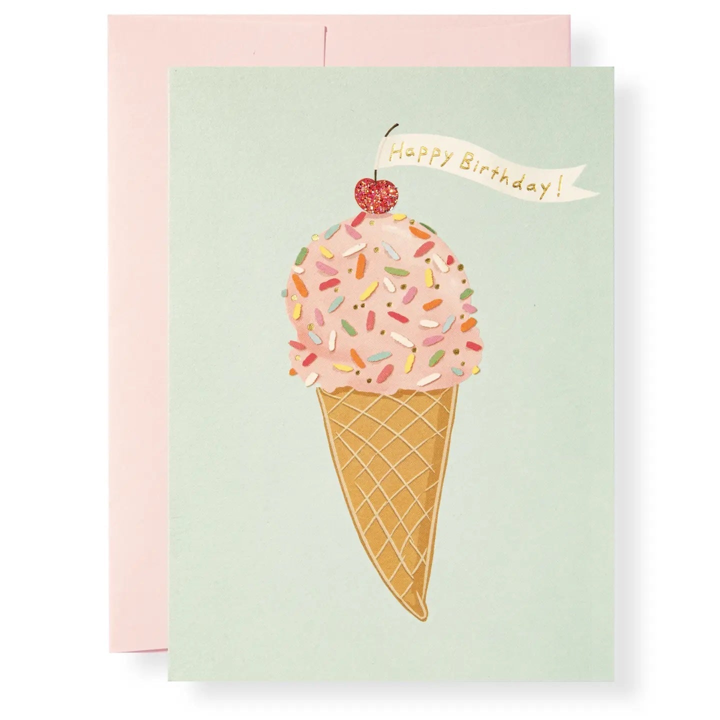 Ice Cream Cone Card - Spring Sweet