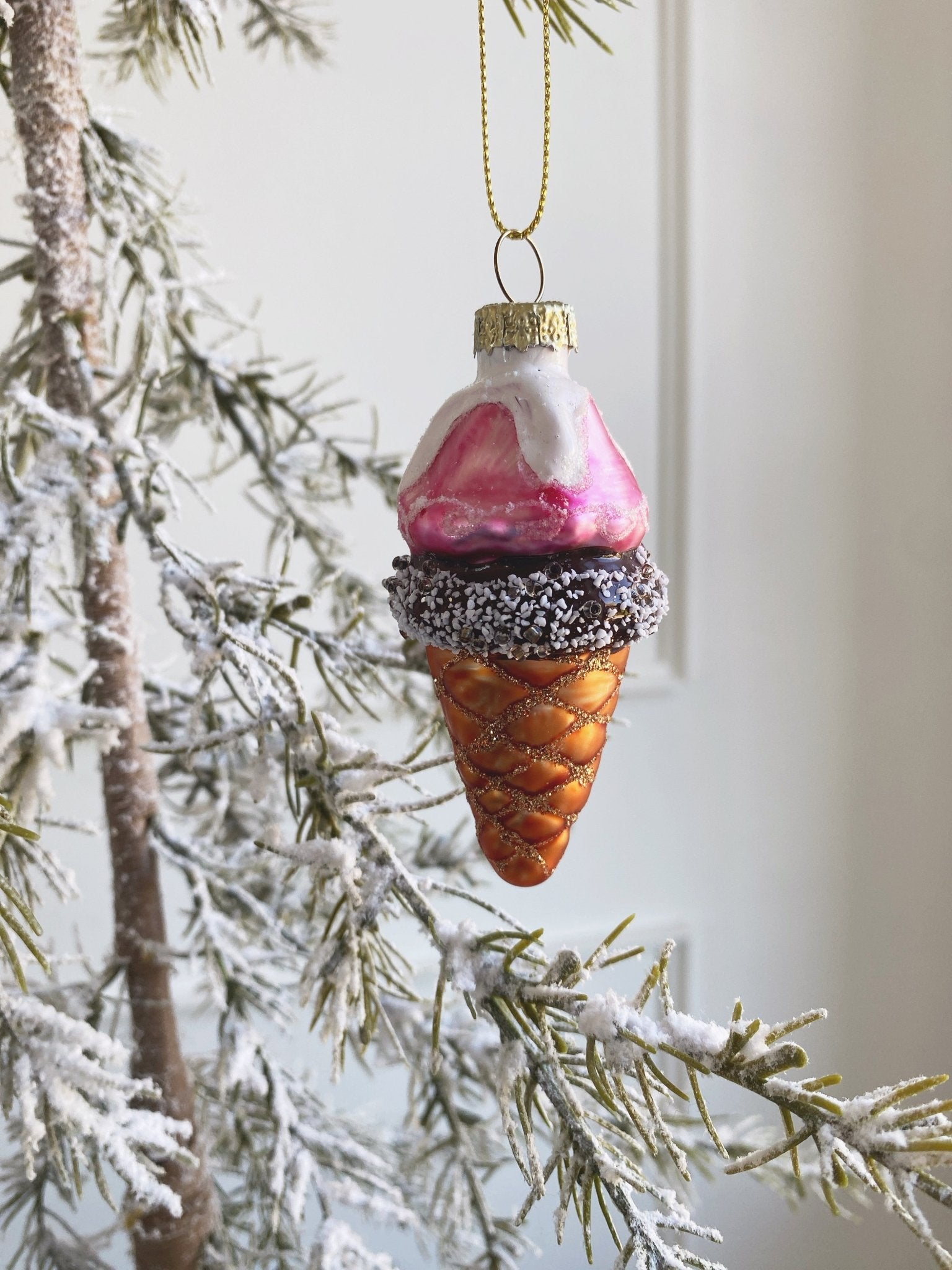 Ice Cream Cone Ornament - Spring Sweet