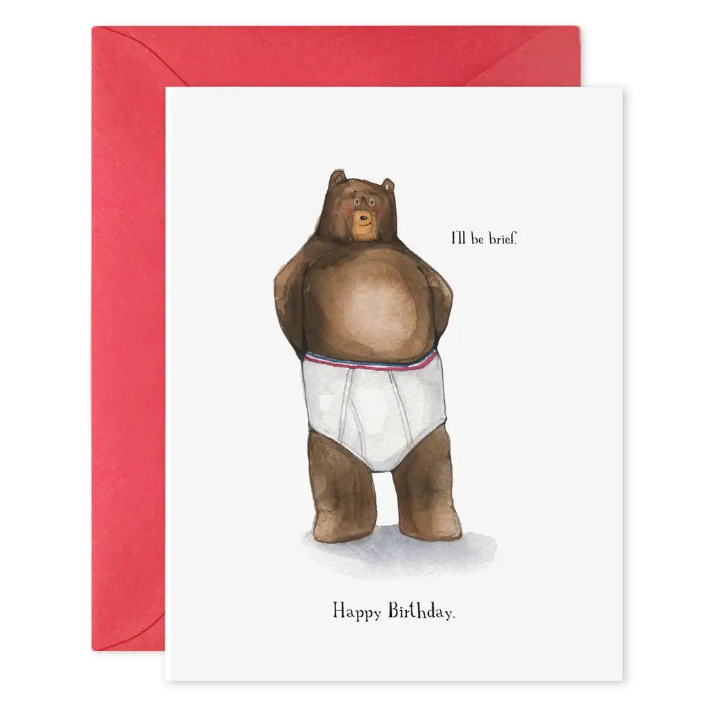 "I'll Be Brief" Card - Spring Sweet