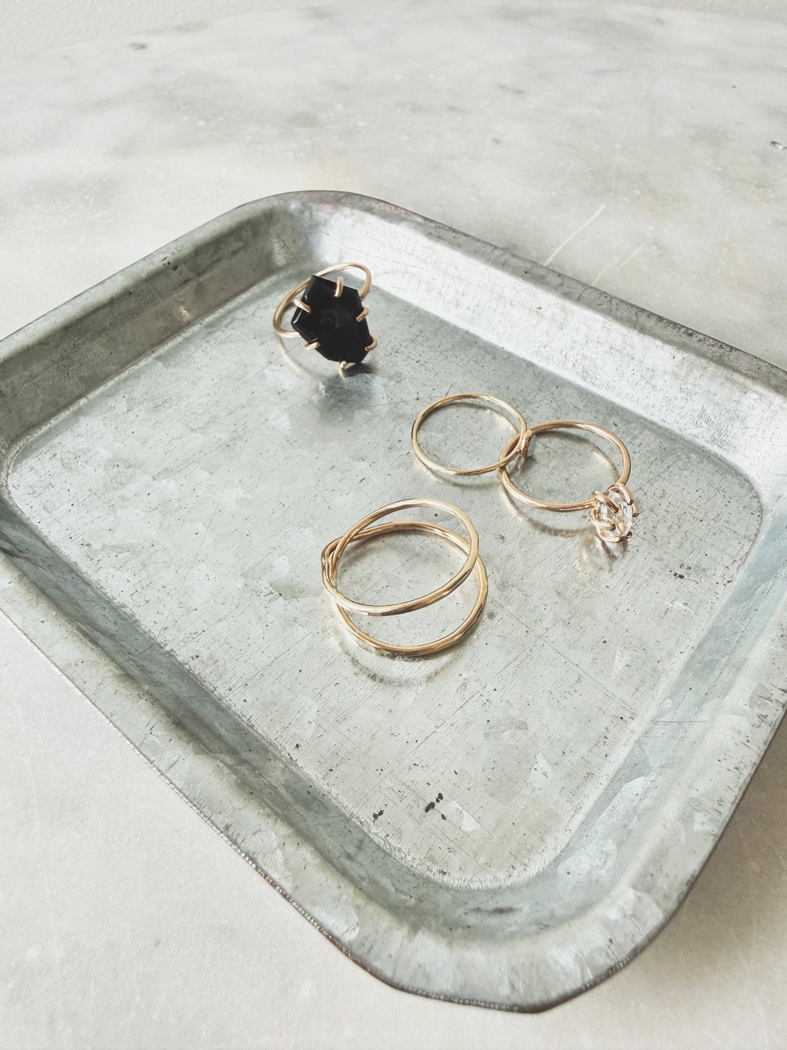 Infinity Ring, Gold Filled - Spring Sweet