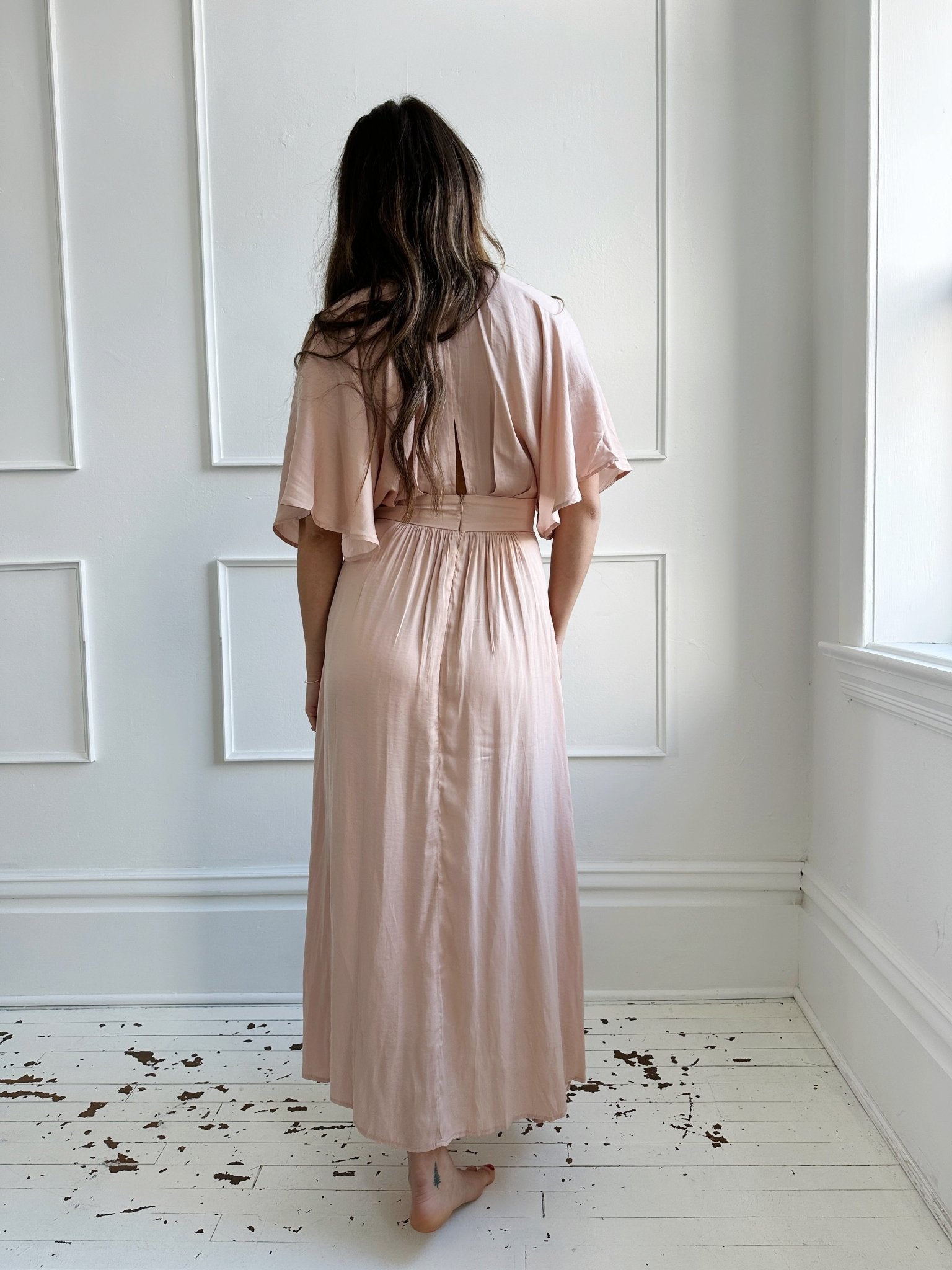 Kimono Sleeve Maxi Dress - Spring Sweet