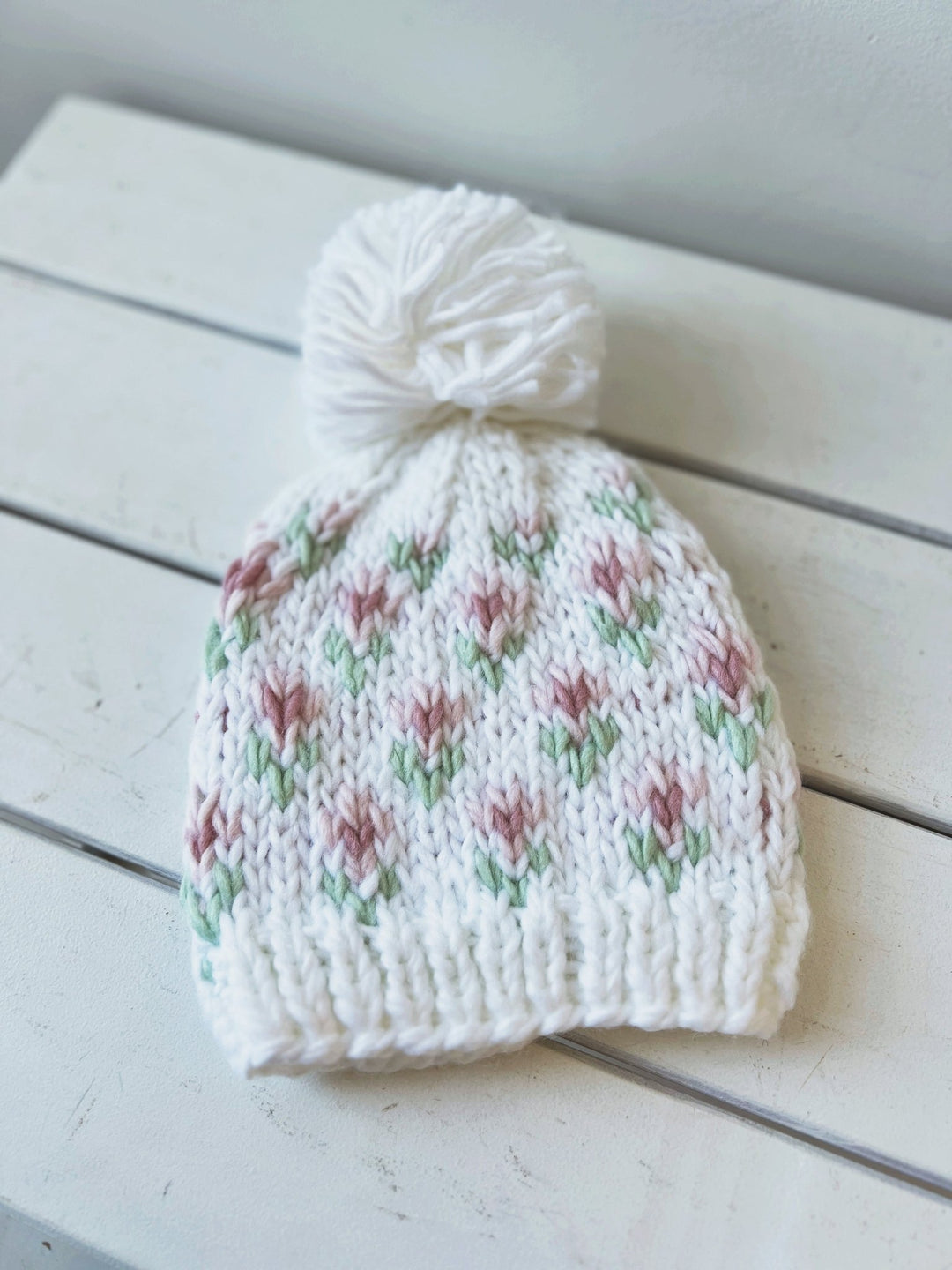 Knit Baby Beanie - Spring Sweet