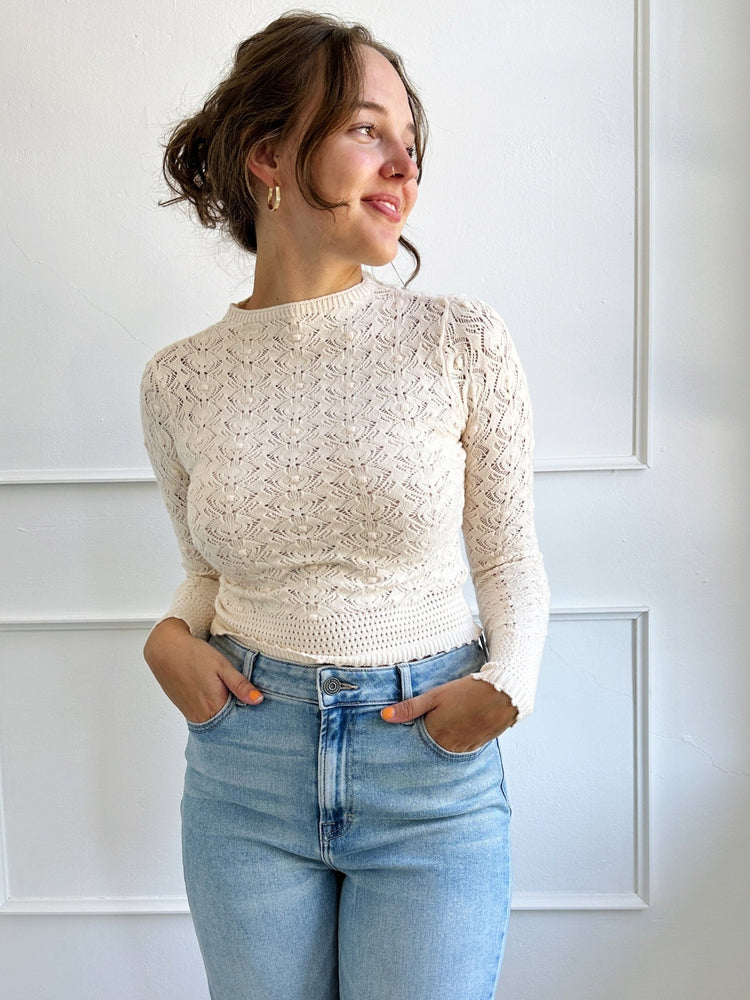 Knit Lace Top - Spring Sweet