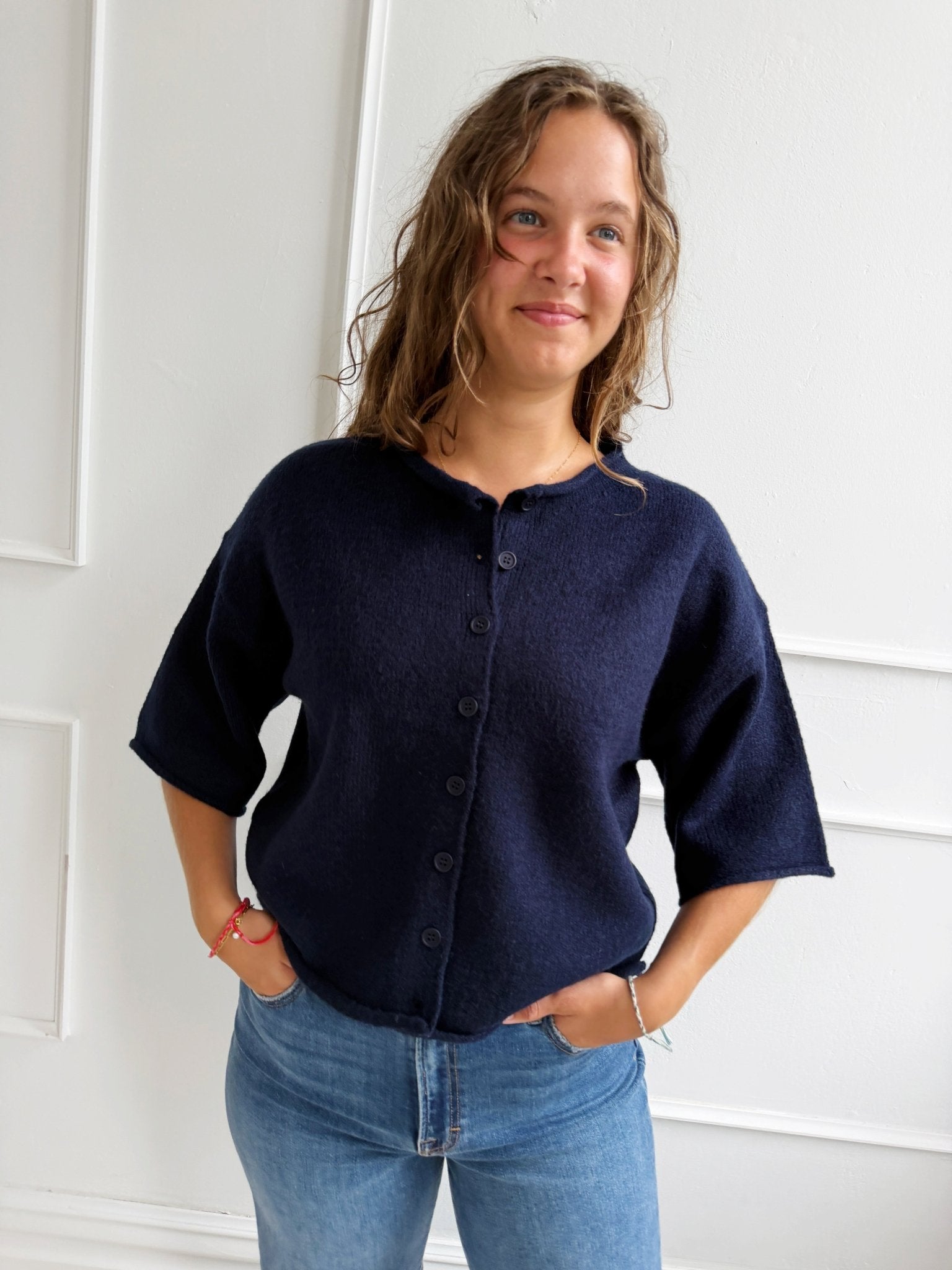Knit Short Sleeve Cardigan - Spring Sweet