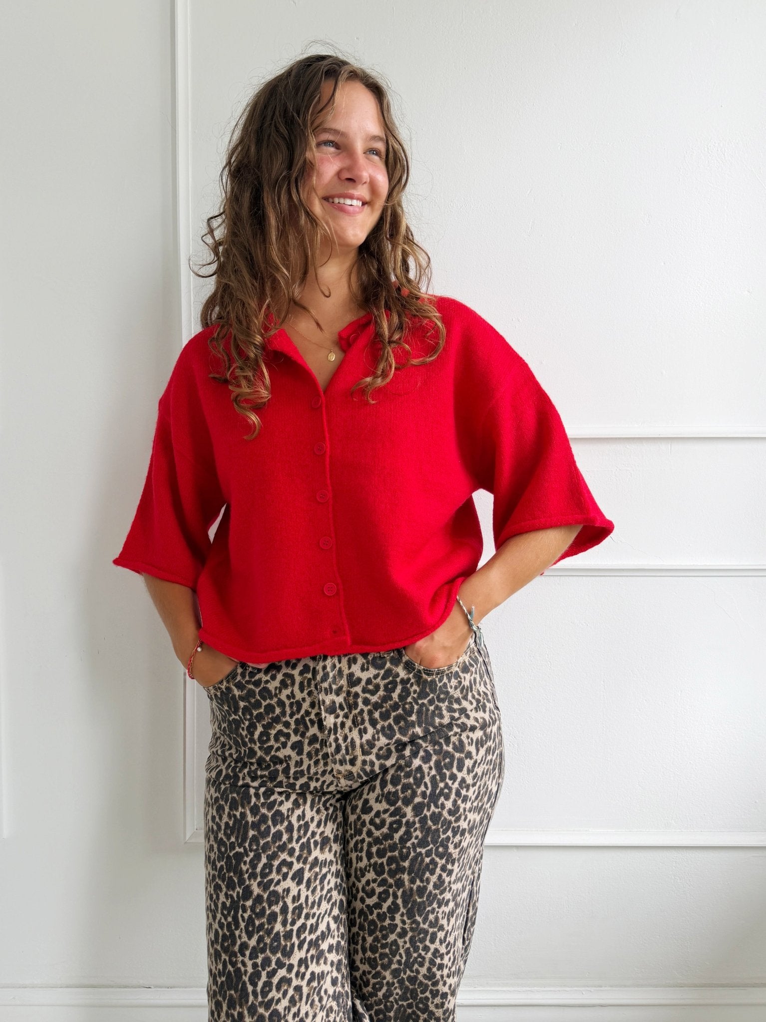 Knit Short Sleeve Cardigan - Spring Sweet