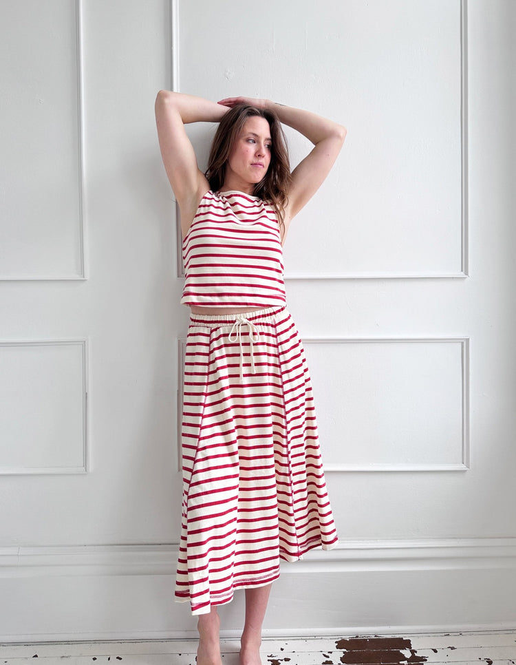 Knit Stripe Skirt - Spring Sweet