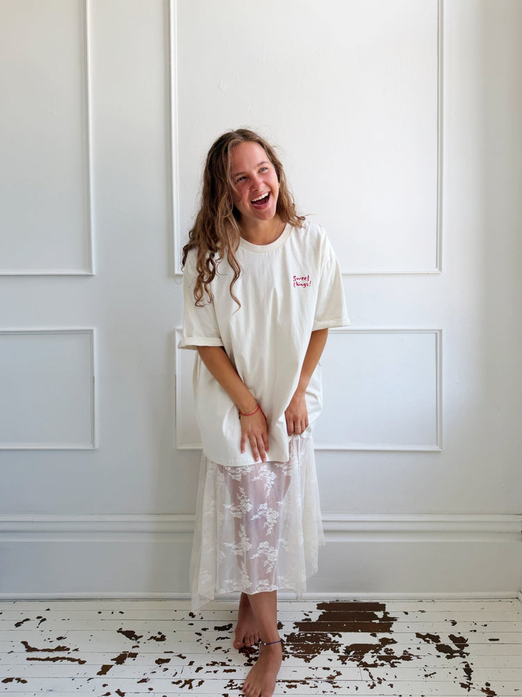 Lace Midi Skirt - Spring Sweet