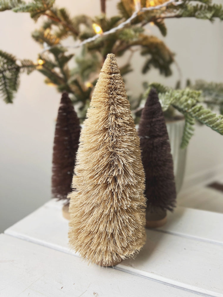 Large Sisal Bottle Brush Tree - Spring Sweet