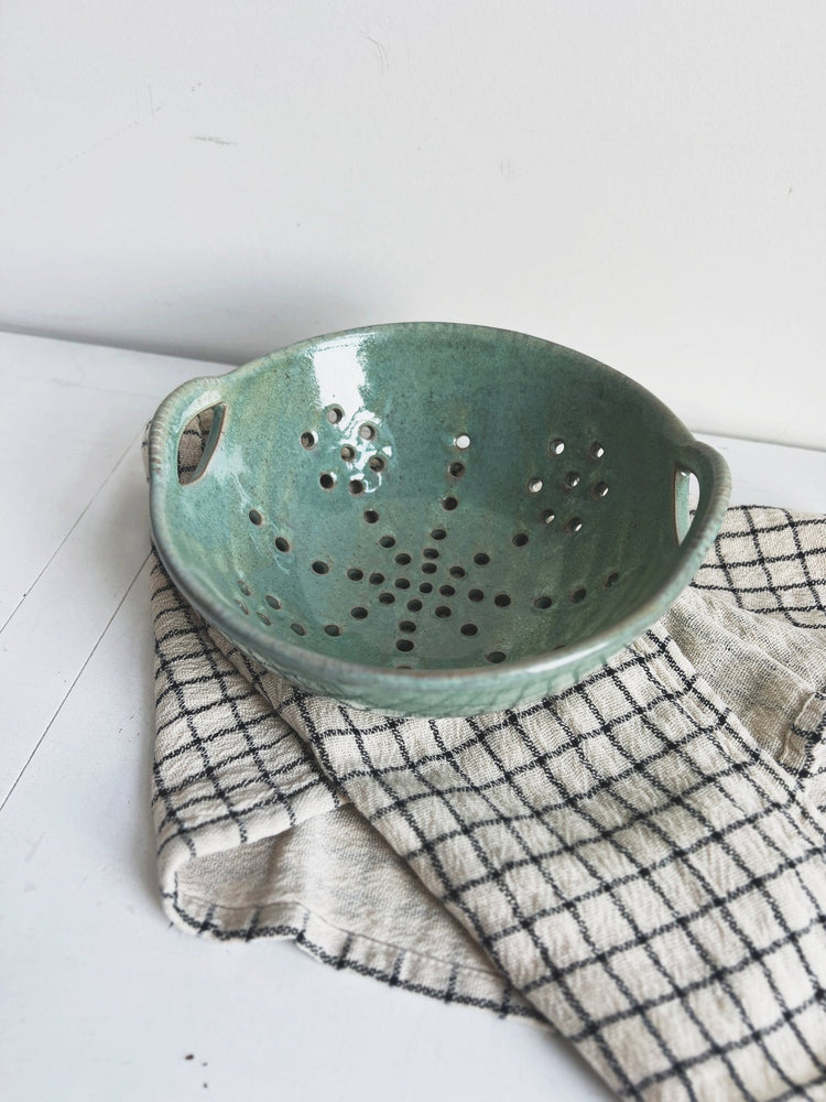 Large Stoneware Colander - Spring Sweet