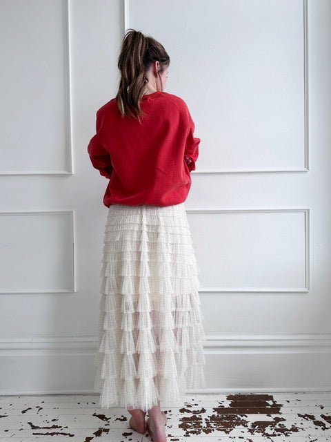 Layered Ruffle Maxi Skirt - Spring Sweet