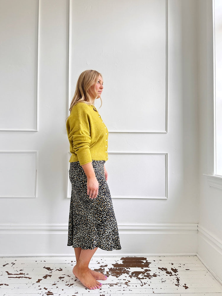 Leopard Print Midi Skirt - Spring Sweet