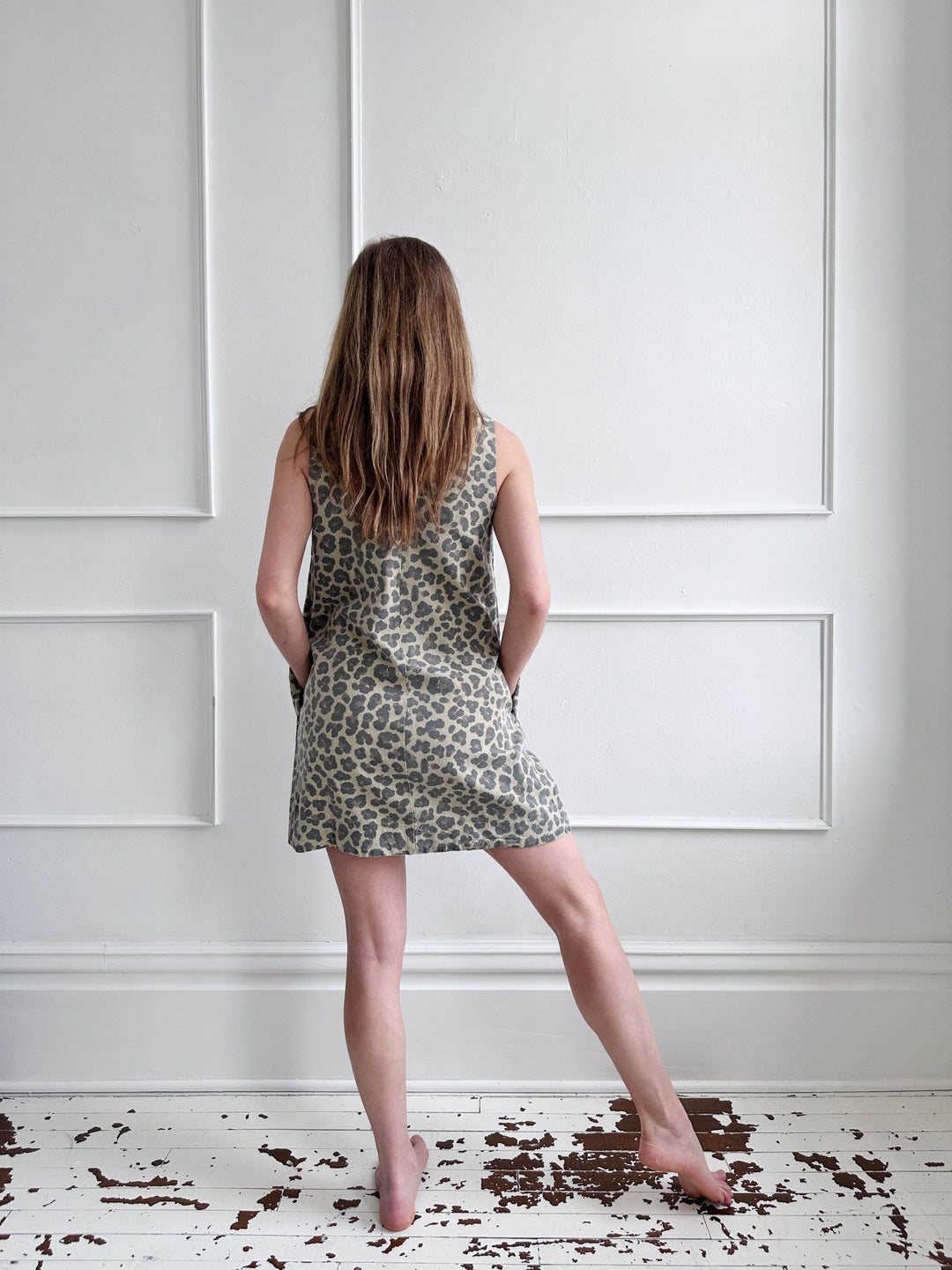 Leopard Sleeveless Mini Dress - Spring Sweet