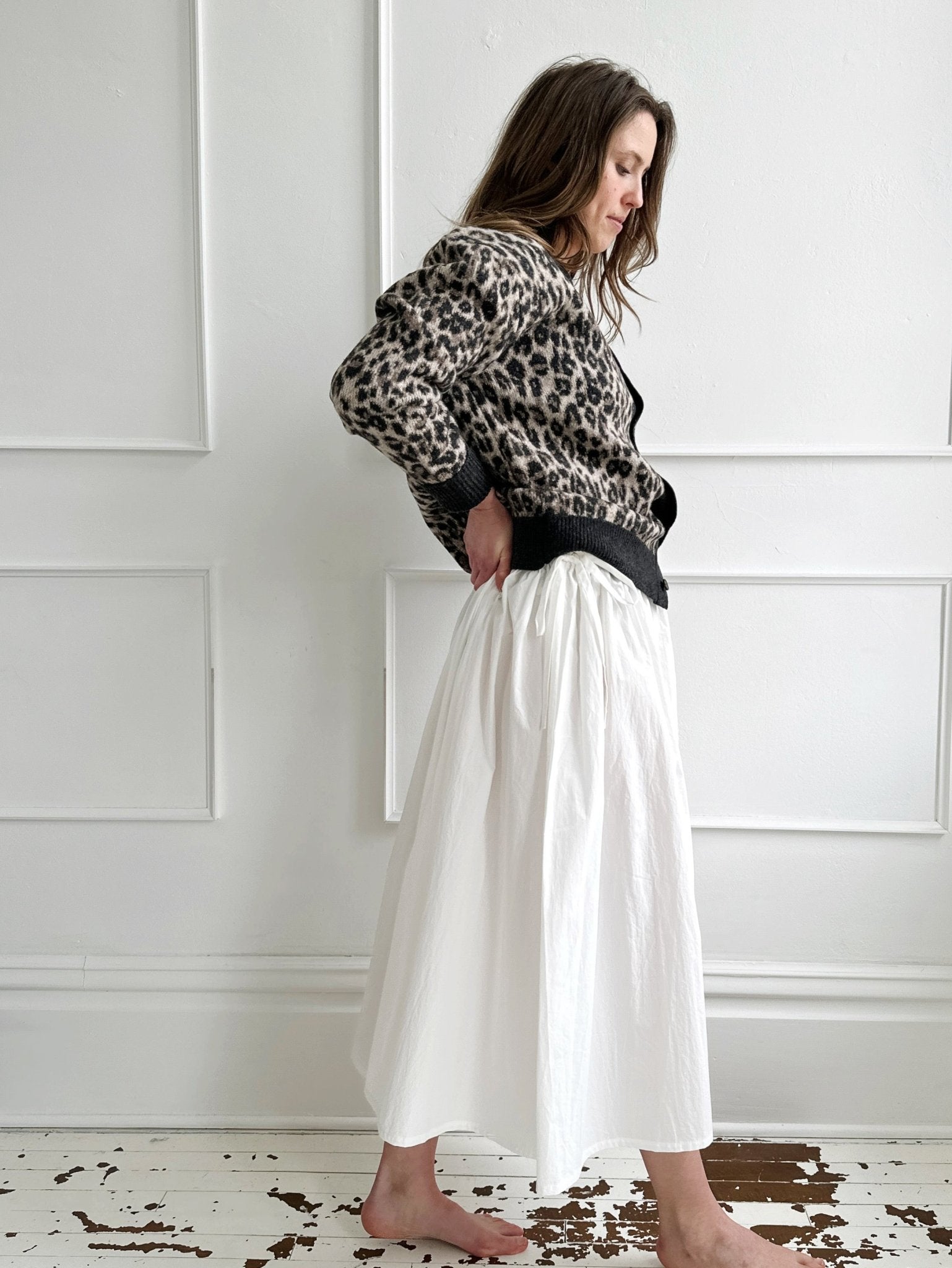 Leopard Wool Blend Cardigan - Spring Sweet