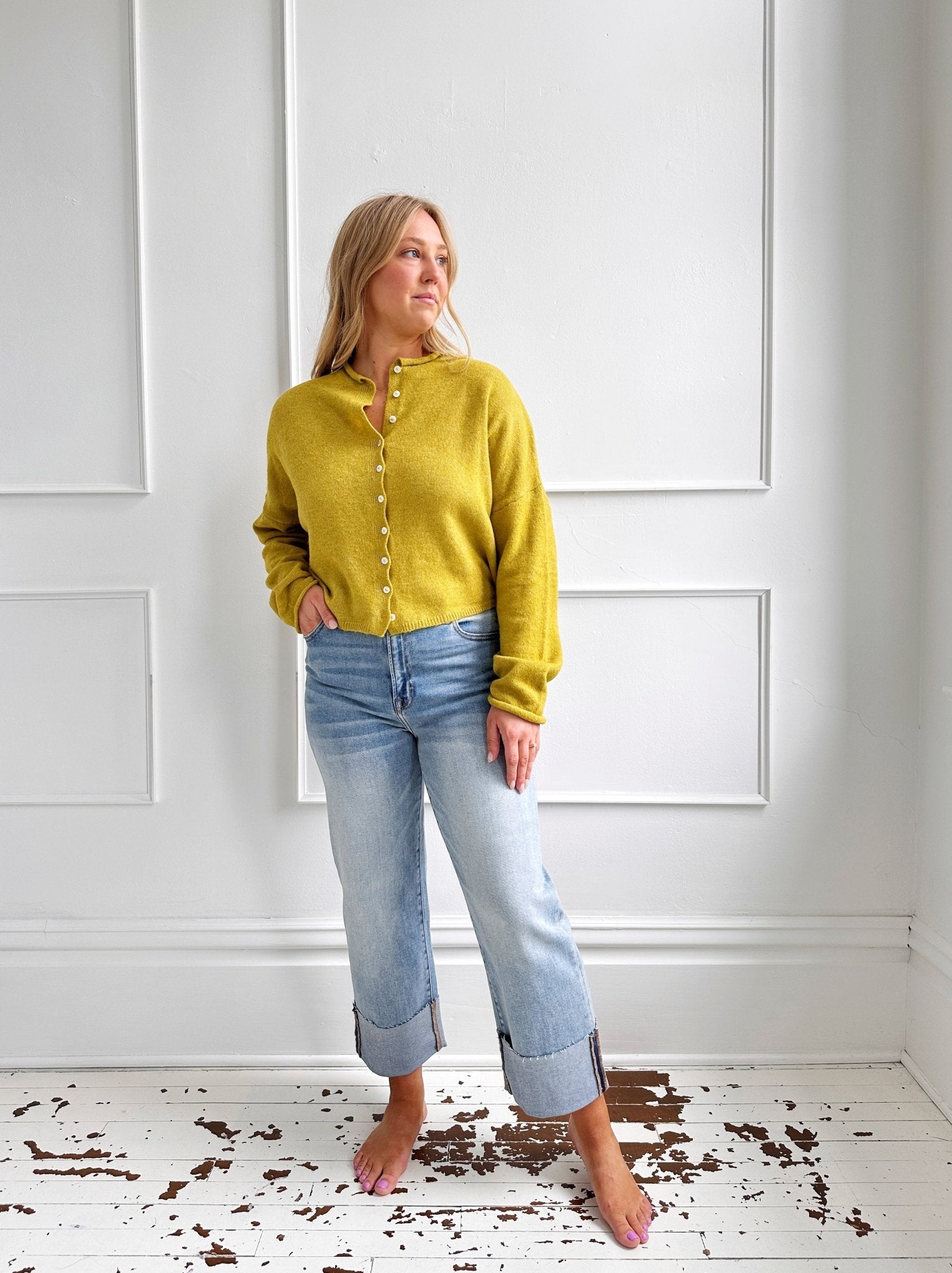 Lightweight Button Down Cardigan - Spring Sweet