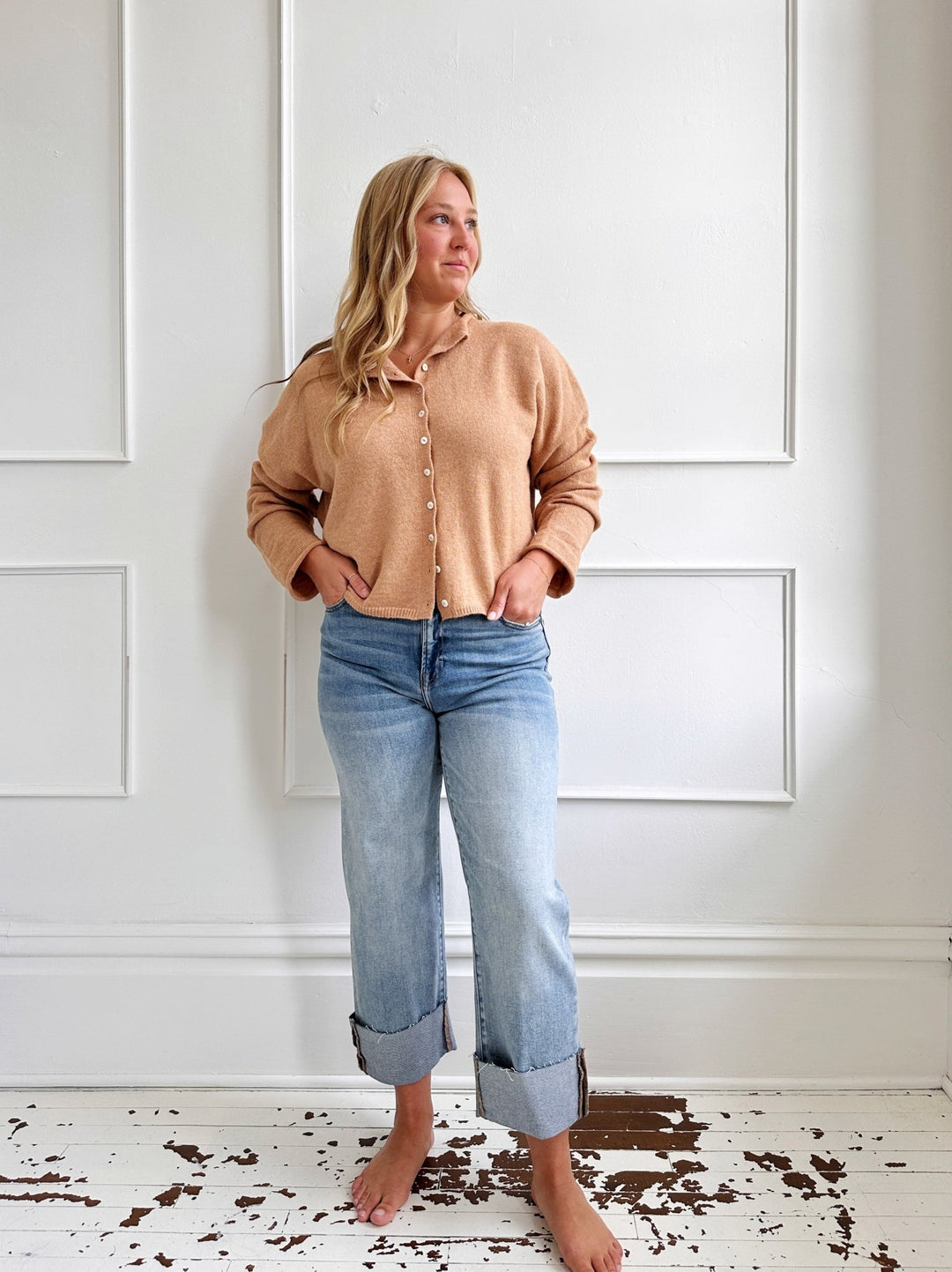 Lightweight Button Down Cardigan - Spring Sweet