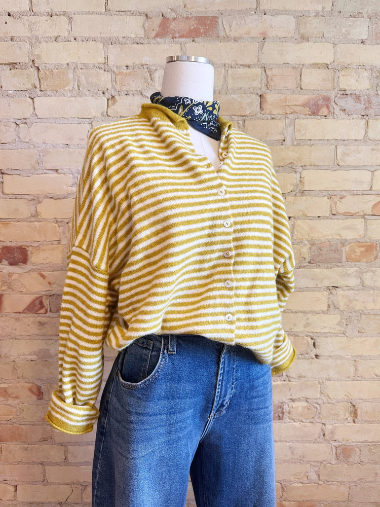 Lightweight Button Down Cardigan - Spring Sweet