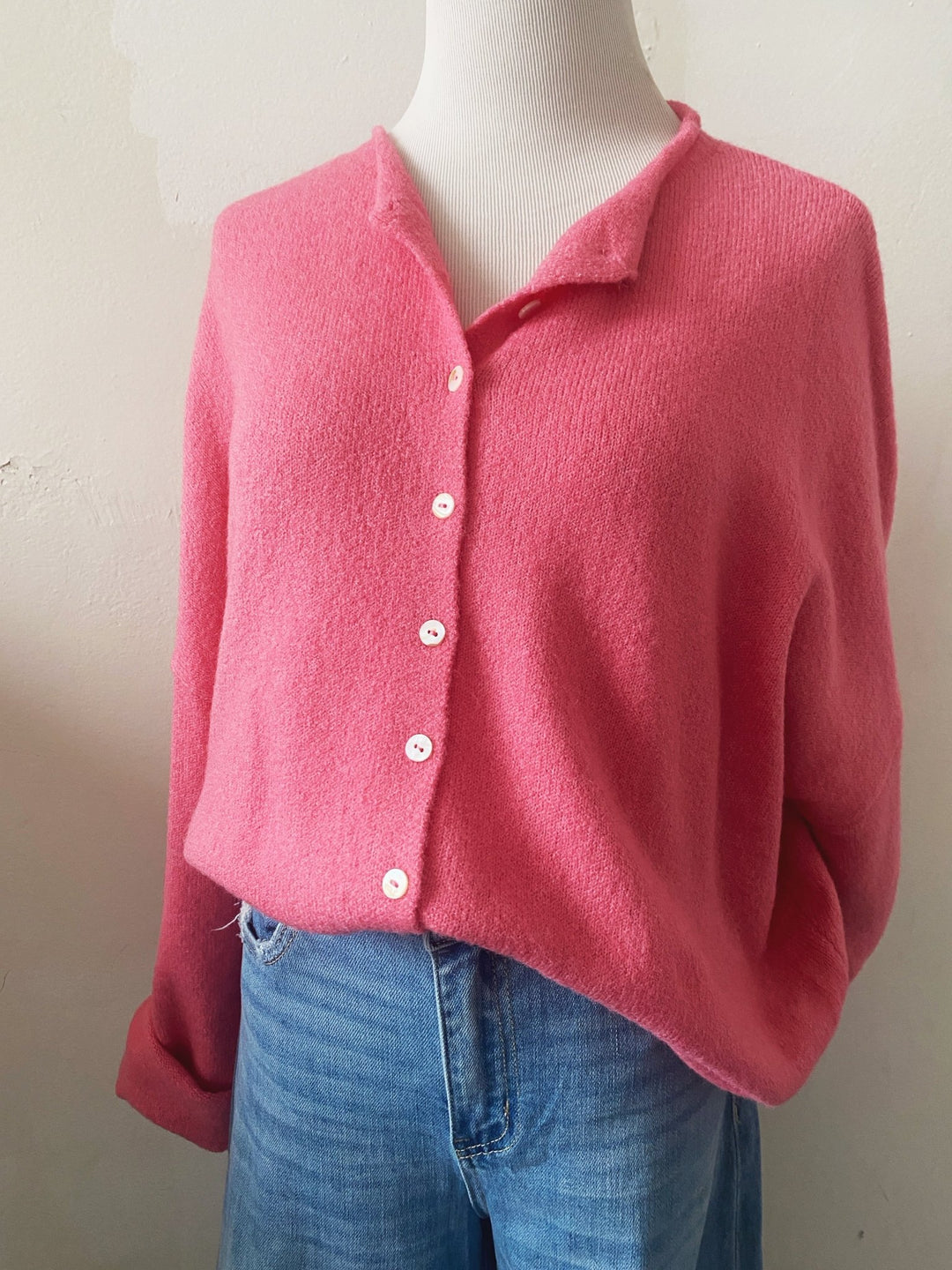 Lightweight Button Down Cardigan - Spring Sweet