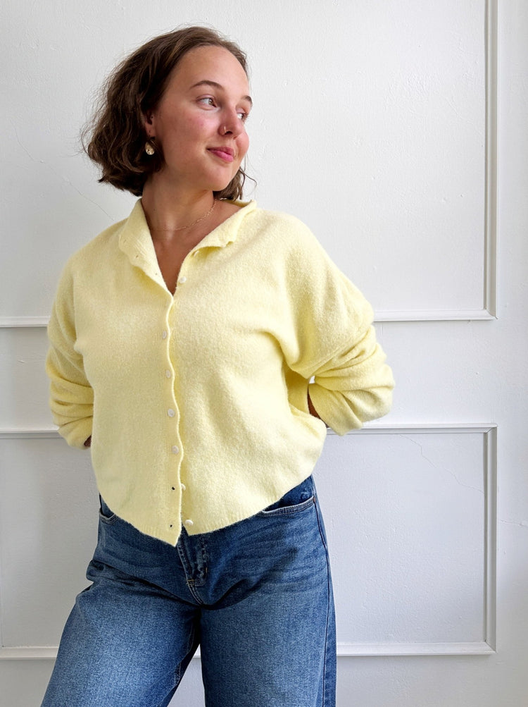 Lightweight Button Down Cardigan - Spring Sweet