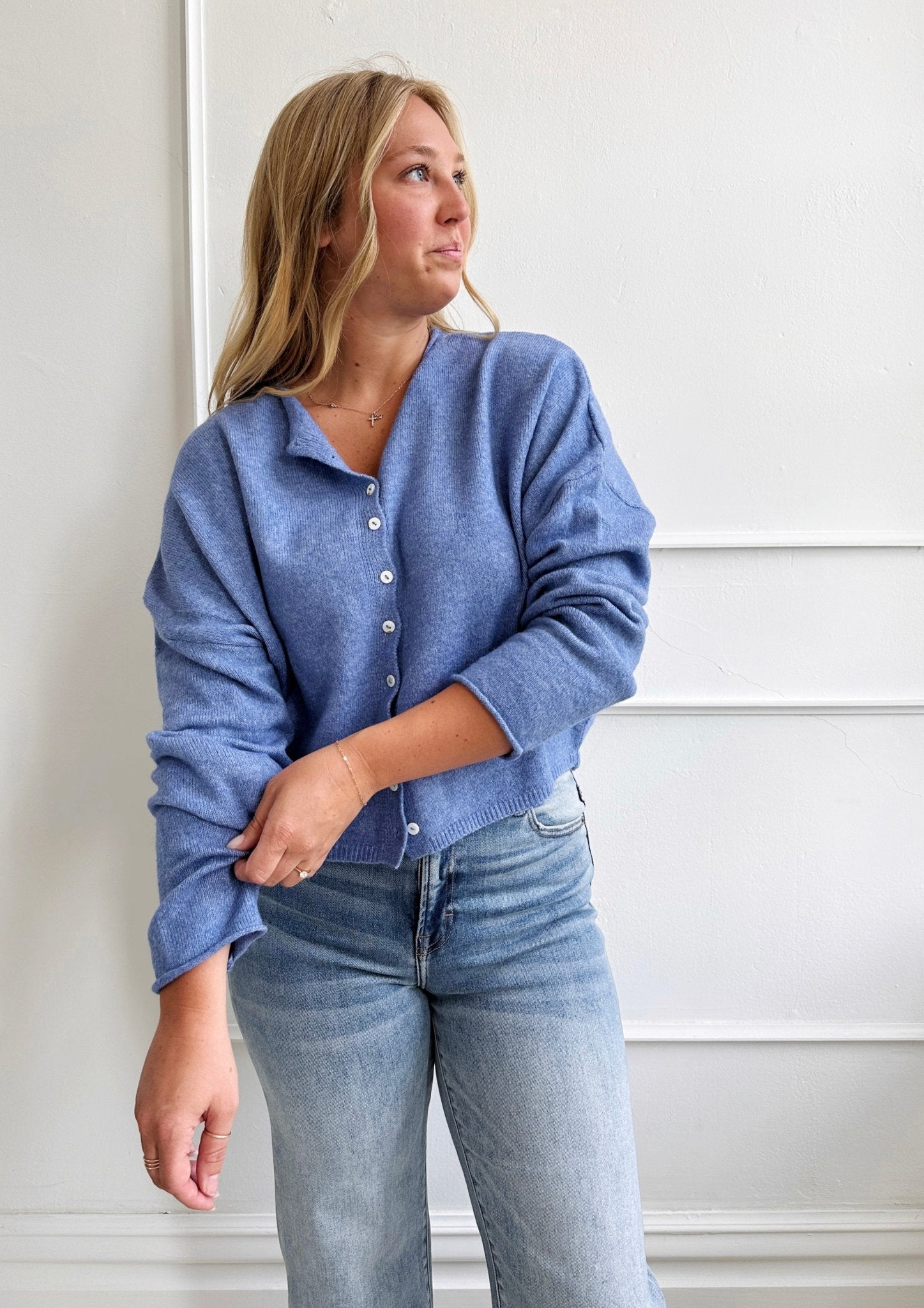 Lightweight Button Down Cardigan - Spring Sweet