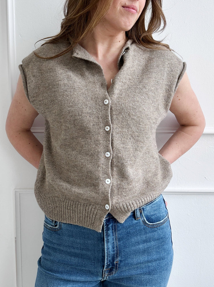 Lightweight Cardigan Vest - Spring Sweet