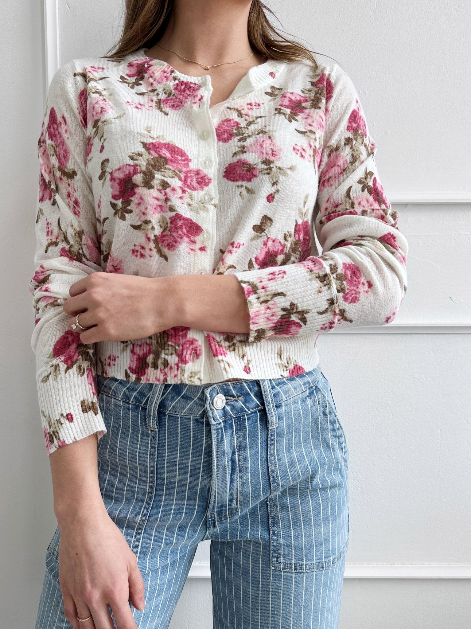 Lightweight Floral Cardigan - Spring Sweet