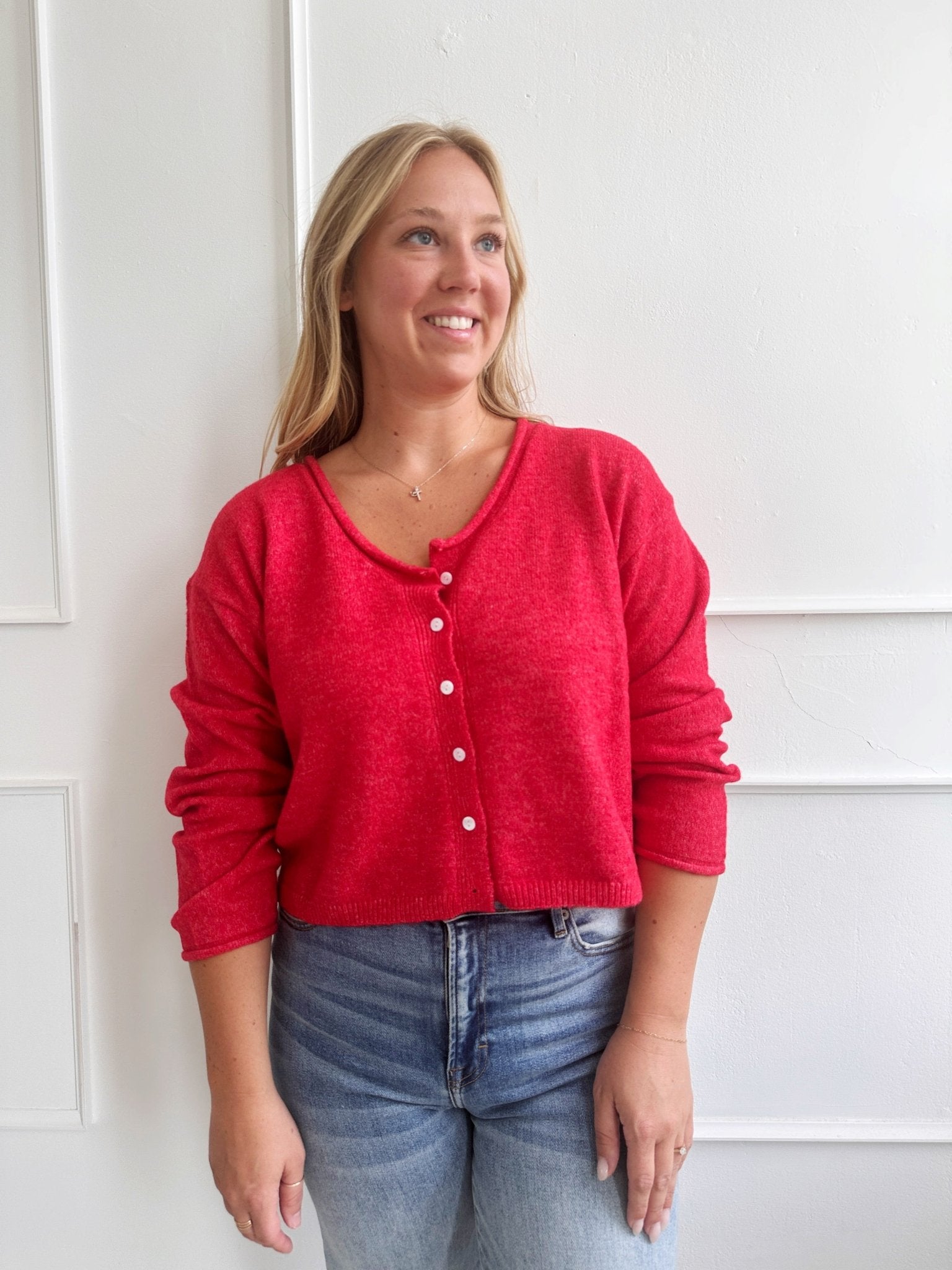 Lightweight Scoop Cardigan - Spring Sweet