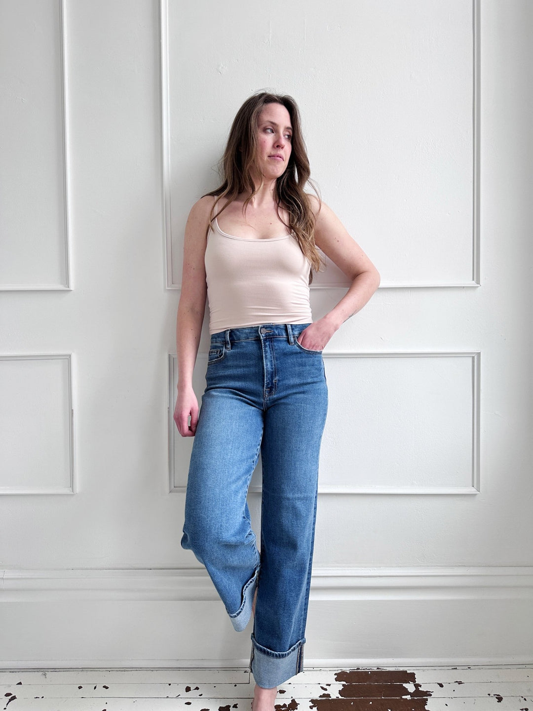 Lined Cropped Cami - Spring Sweet