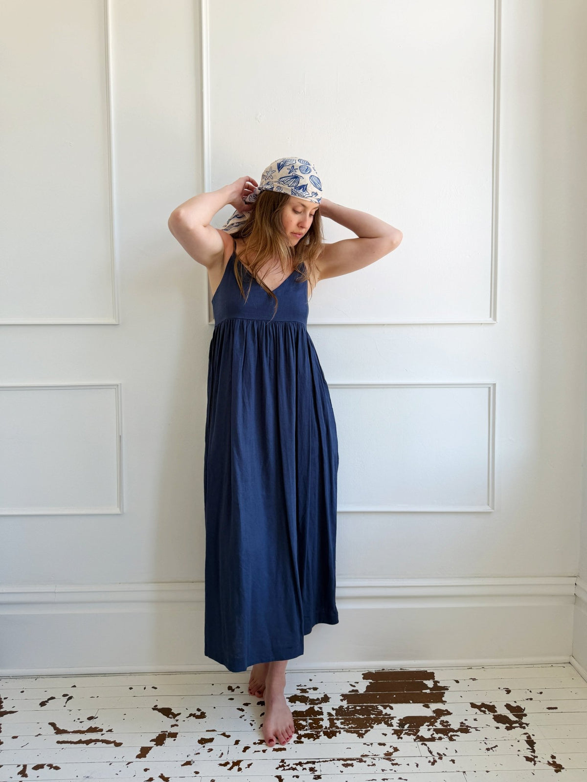 Linen Blend Spaghetti Strap dress - Spring Sweet