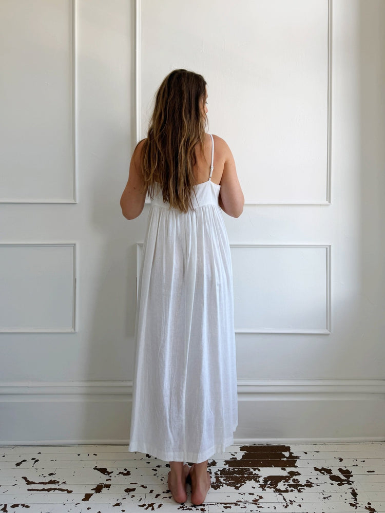 Linen Blend Spaghetti Strap dress - Spring Sweet
