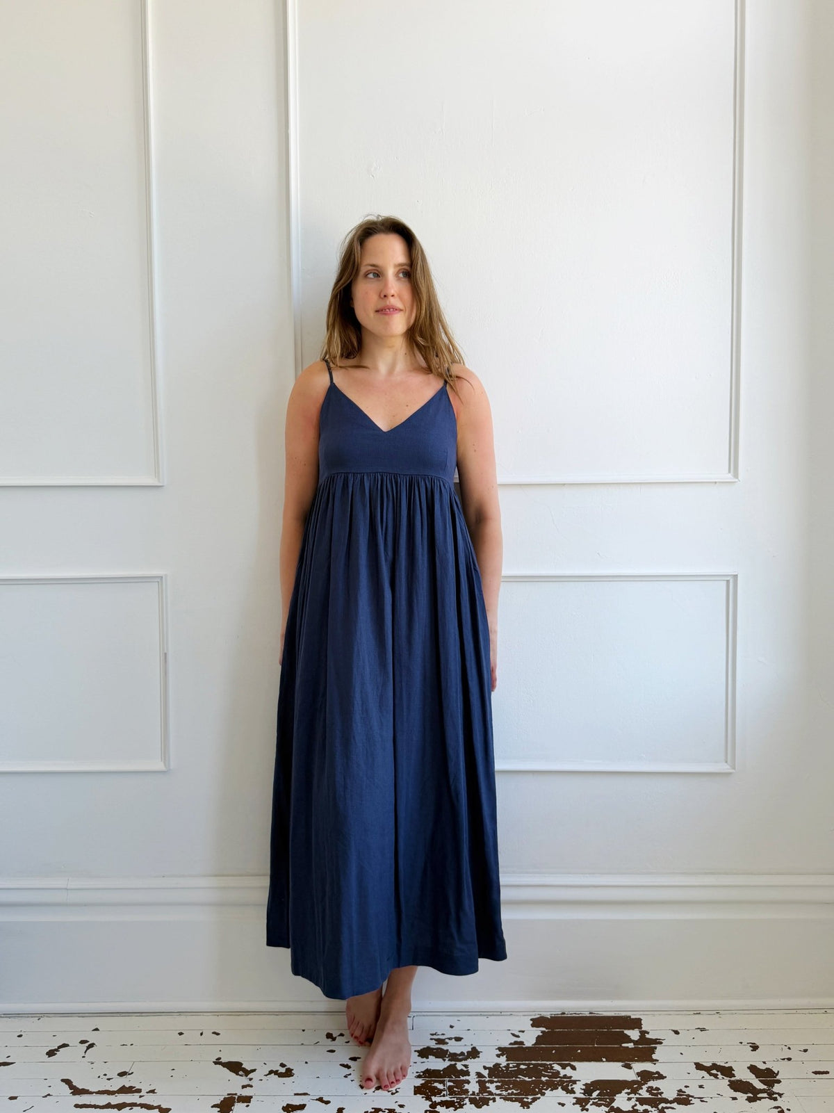 Linen Blend Spaghetti Strap dress - Spring Sweet