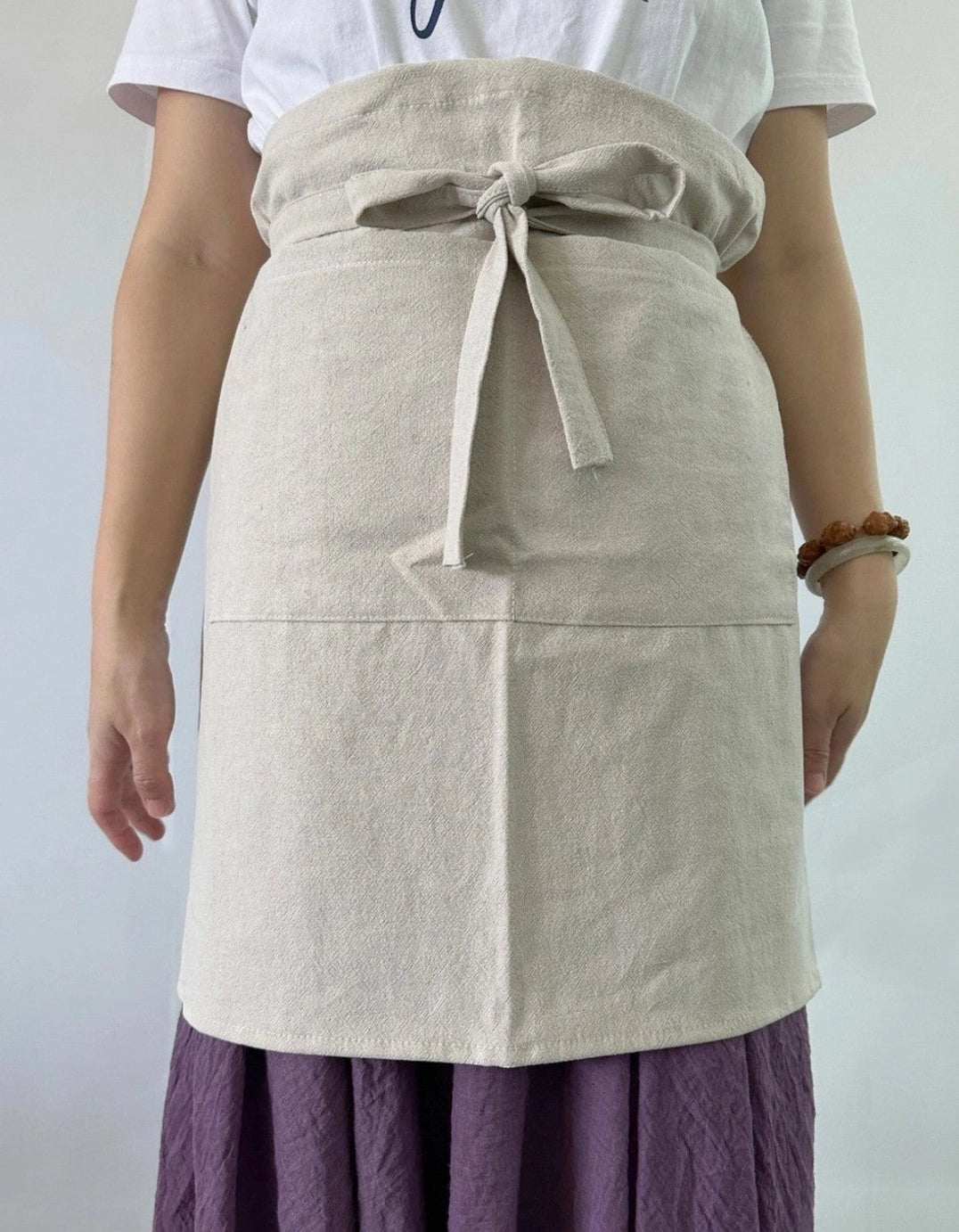 Linen Half Apron - Spring Sweet