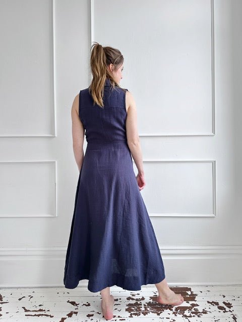 Linen Midi Shirt Dress - Spring Sweet