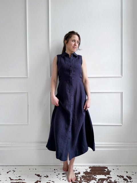 Linen Midi Shirt Dress - Spring Sweet