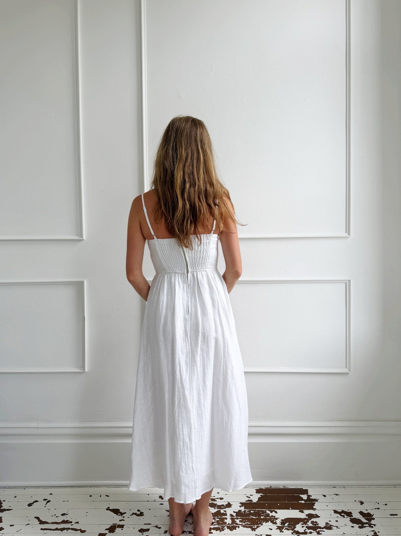 Linen Midi Sundress - Spring Sweet