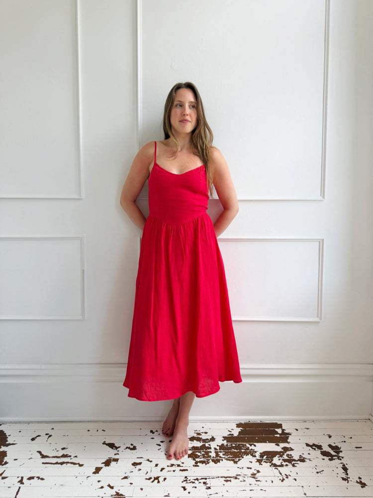 Linen Midi Sundress - Spring Sweet
